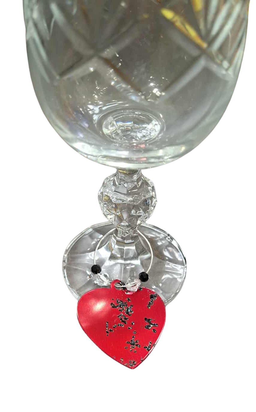 Wine glass tags - set of six