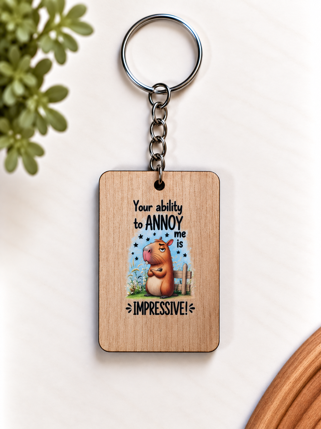 Funny Wooden Keychains — Buy 5, Pay for 4! Made in NZ