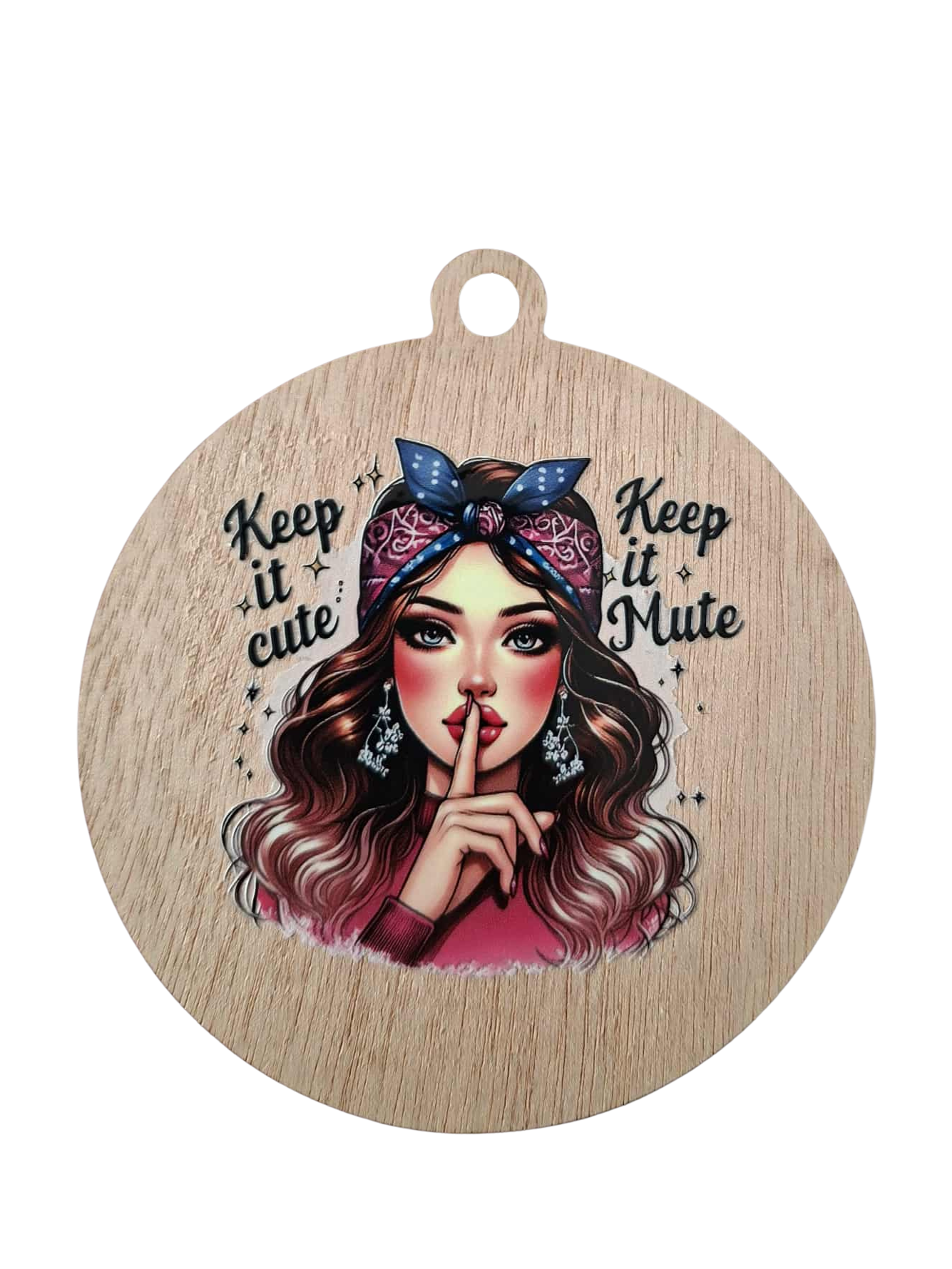 Retro Keep it cute fridge magnet/hanger