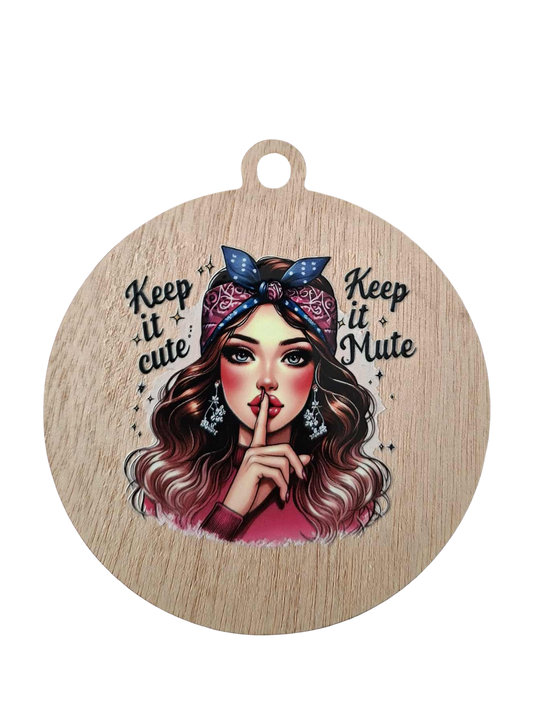 Retro Keep it cute fridge magnet/hanger