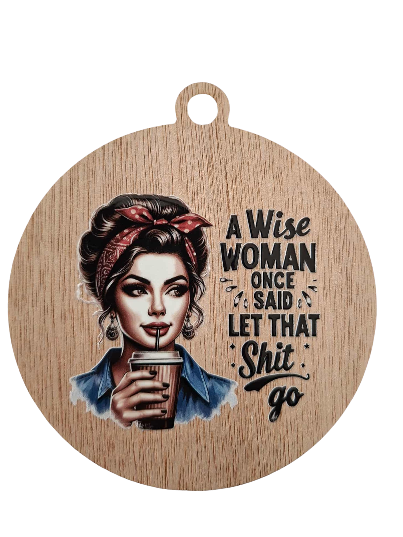 Retro Let that shit go fridge magnet/hanger