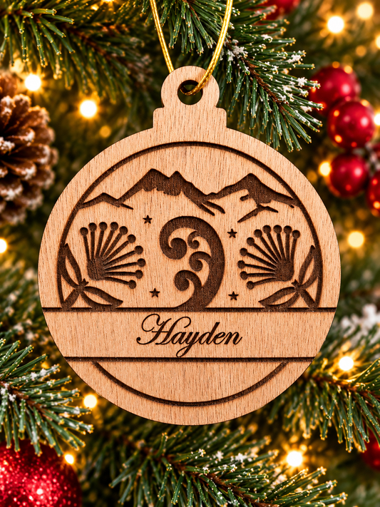 Kiwiana - Made in NZ Personalised Wooden Decorations - 4 to choose from
